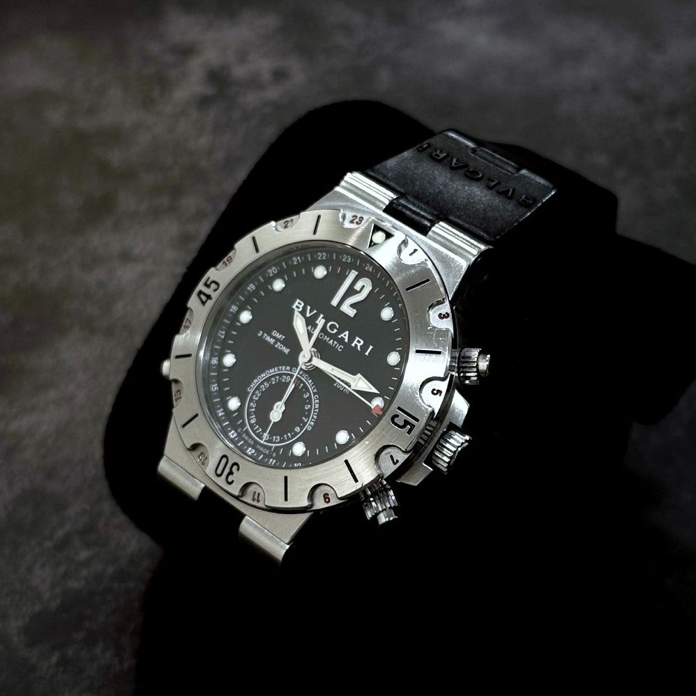 BVLGARI Diagono Scuba GMT SD38SGMT 男裝錶