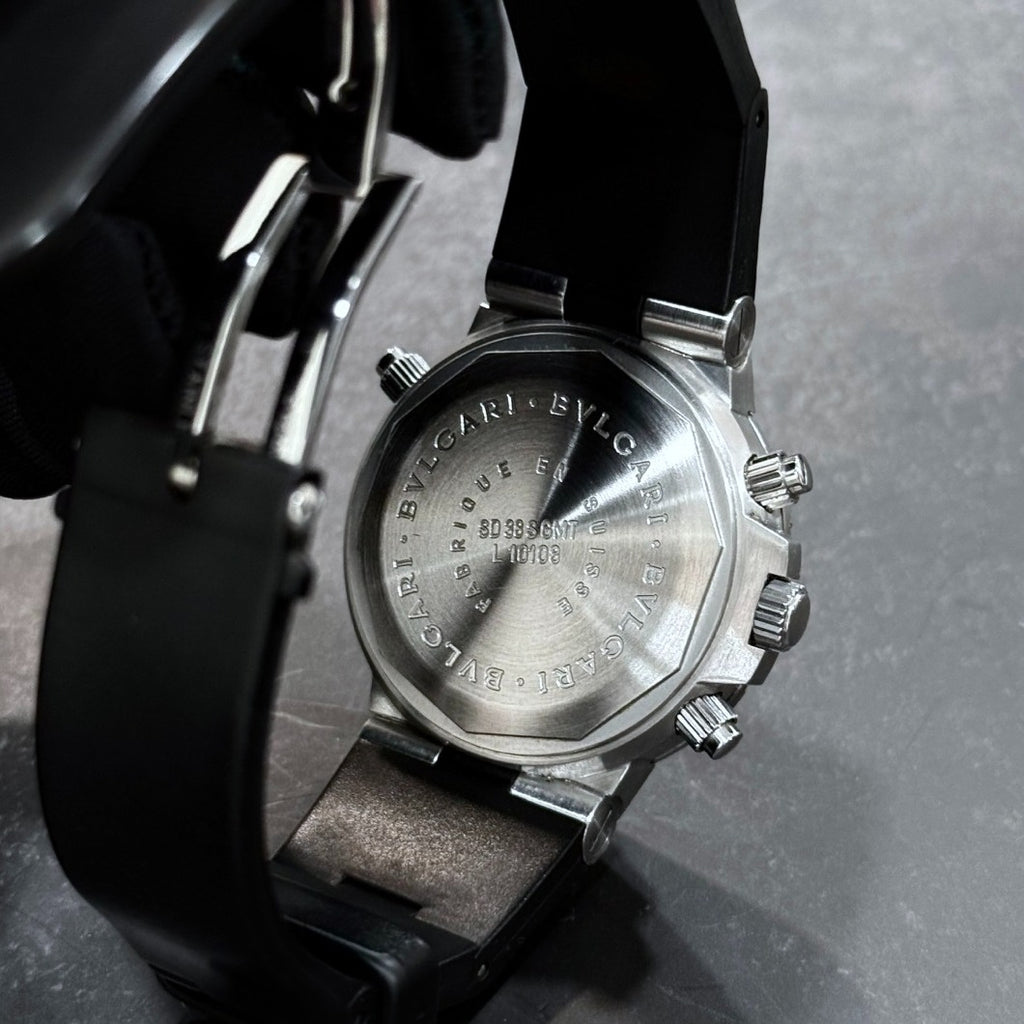 BVLGARI Diagono Scuba GMT SD38SGMT 男裝錶
