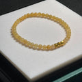 糯冰黃翡冰糖手串 4.3mm