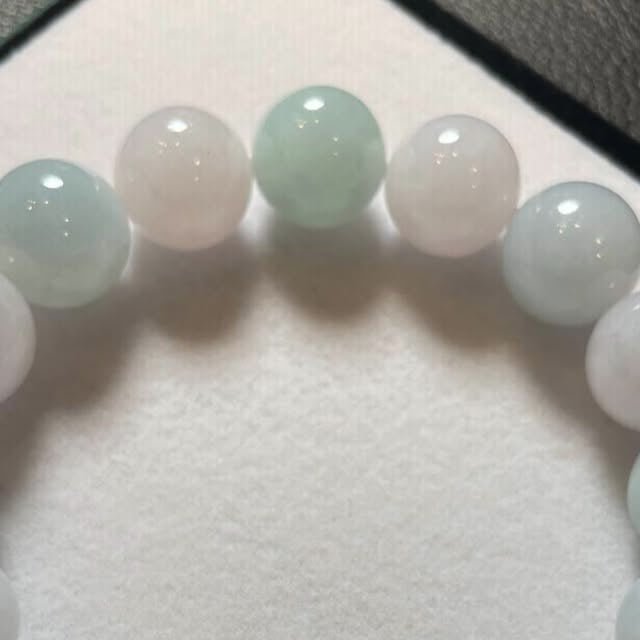 椿彩翡翠手串 13mm