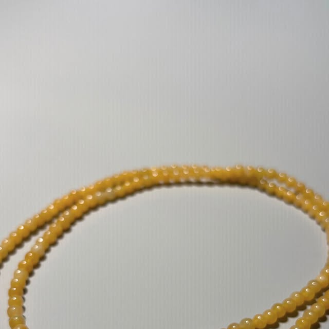 冰黃翡翠項鍊 3.9mm